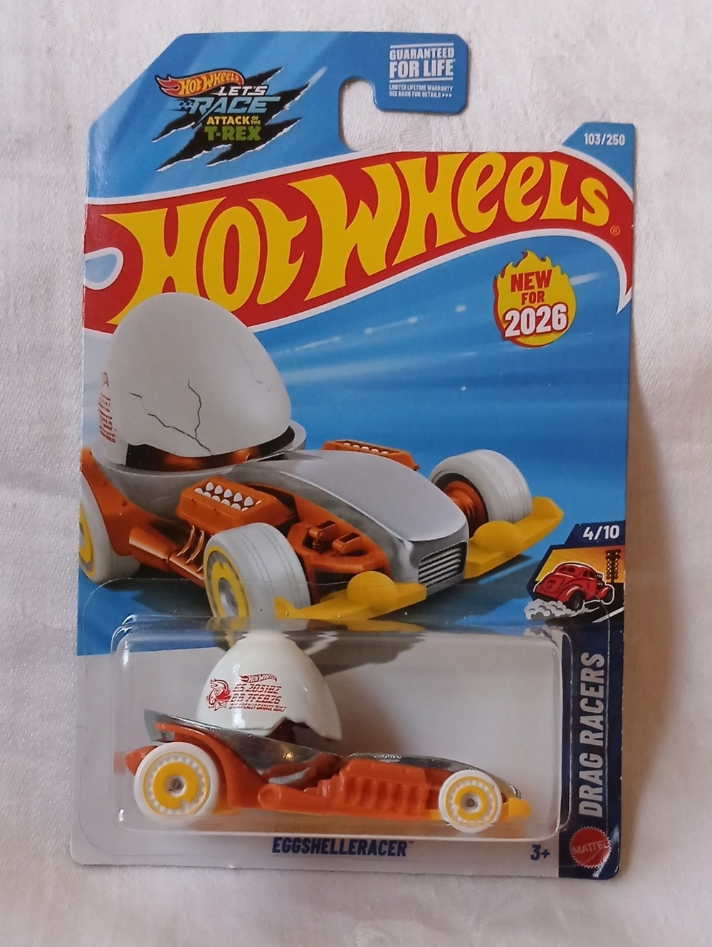 Mattel Hot Wheels Eggshelleracer NWT